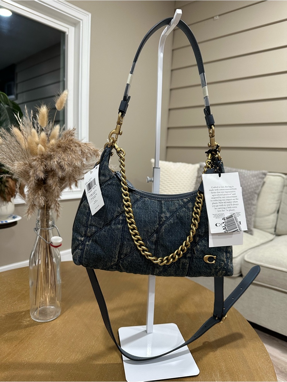 Coach Denim Juliet 25 Dark Indigo